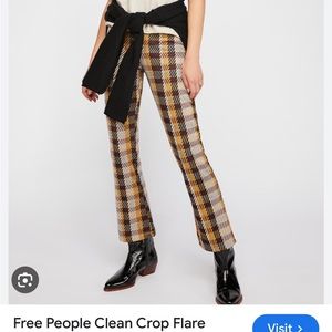 Free People clean crop flare